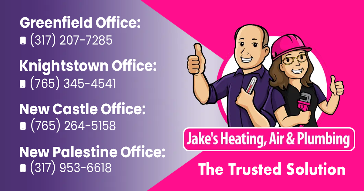 Furnace and Plumbing Service New Palestine IN Jake's Heating, Air and