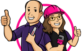 Jake's Logo with male and female